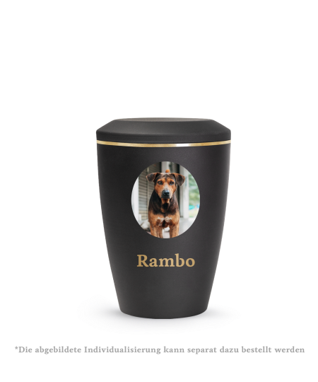 Edition Lina, velvet schwarz, Goldband gebürstet