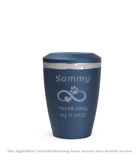 Edition Glamour, velvet navy, Sparkling Glamour Band silber