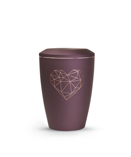 Edition Karat, velvet berry, geometrisches Herz