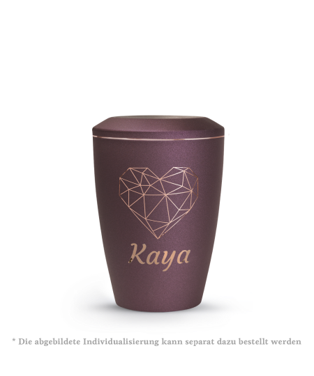 Edition Karat, velvet berry, geometrisches Herz