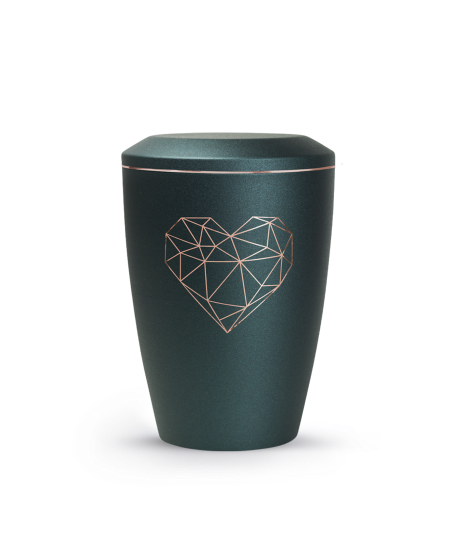 Edition Karat, velvet petrol, geometrisches Herz