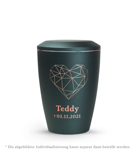 Edition Karat, velvet petrol, geometrisches Herz