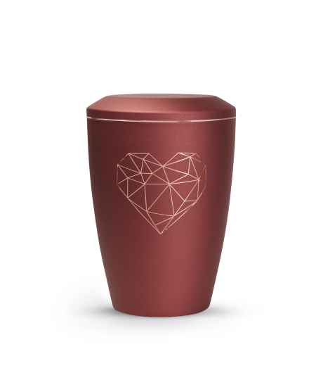 Edition Karat, velvet rubin, geometrisches Herz