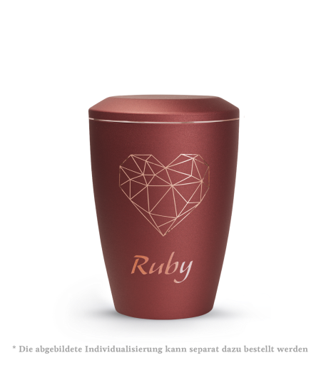 Edition Karat, velvet rubin, geometrisches Herz