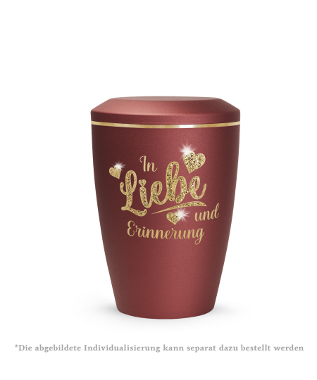 Edition Lina, velvet rubin, Goldband gebürstet