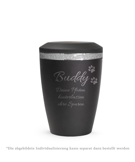 Edition Glamour, velvet schwarz, Sparkling Glamour Band silber