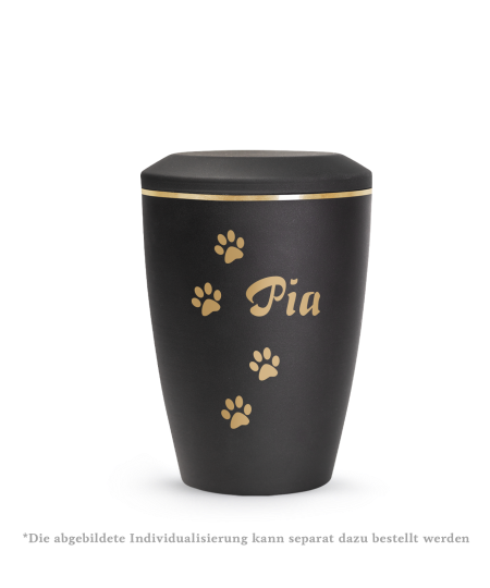 Edition Lina, velvet schwarz, Goldband gebürstet