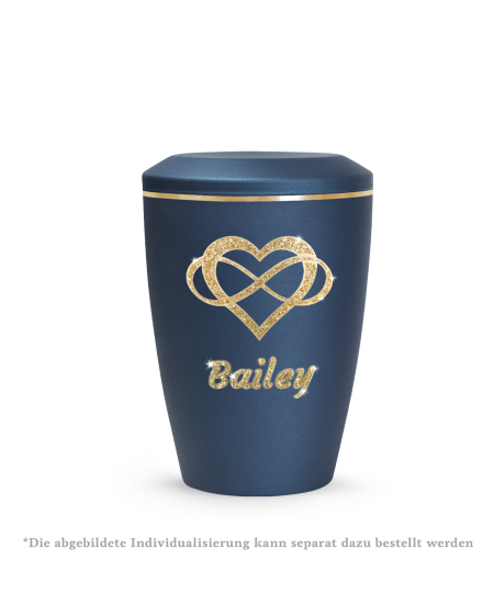 Edition Lina, velvet navy, Goldband gebürstet