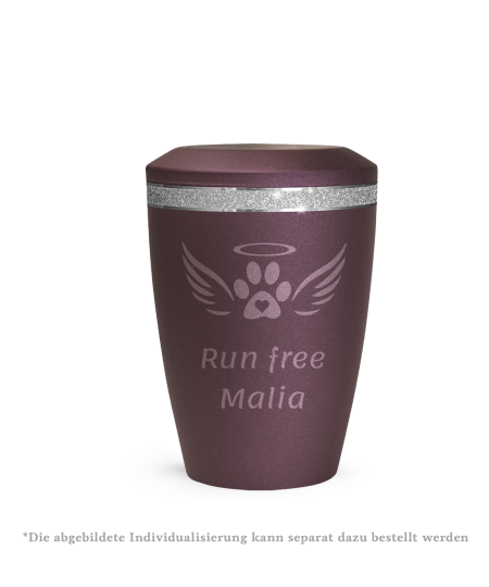 Edition Glamour, velvet berry, Sparkling Glamour Band silber