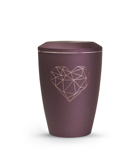 Edition Karat, velvet berry, geometrisches Herz