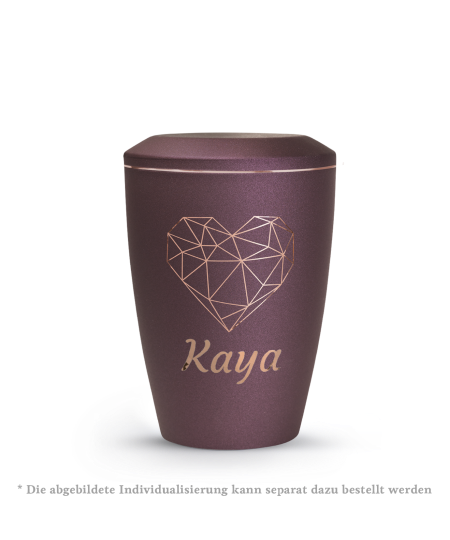 Edition Karat, velvet berry, geometrisches Herz