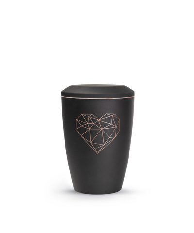 Edition KArat, velvet schwarz, geometrisches Herz