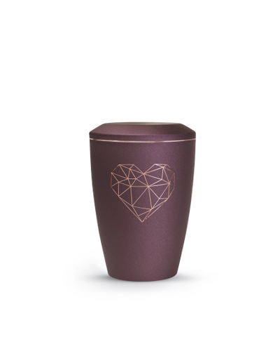 Edition Karat, velvet berry, geometrisches Herz