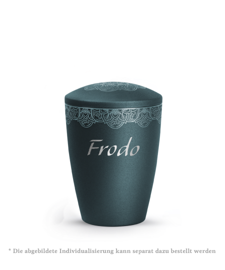 Edition Mandala, velvet petrol, Mandalamotiv umlaufend und Deckelmotiv