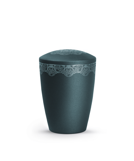 Edition Mandala, velvet petrol, Mandalamotiv umlaufend und Deckelmotiv