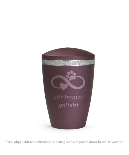 Edition Glamour, velvet berry, Sparkling Glamour Band silber