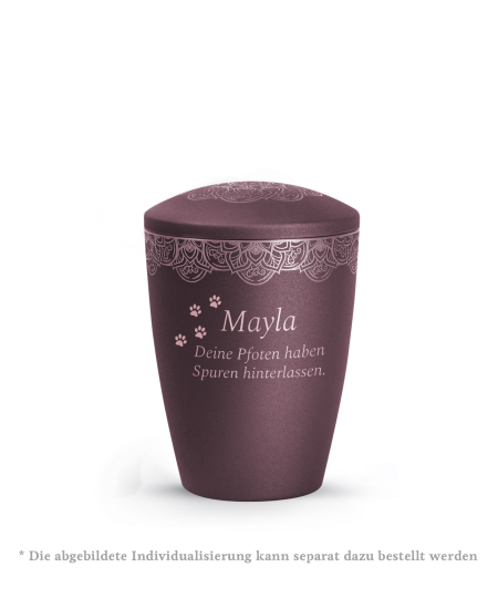 Edition Mandala, velvet berry, Mandalamotiv umlaufend und Deckelmotiv