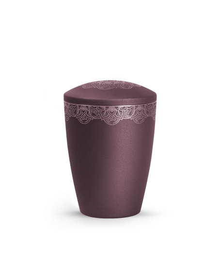 Edition Mandala, velvet berry, Mandalamotiv umlaufend und Deckelmotiv