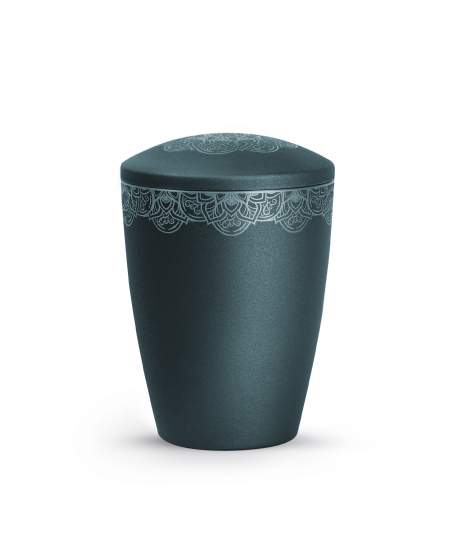 Edition Mandala, velvet petrol, Mandalamotiv umlaufend und Deckelmotiv