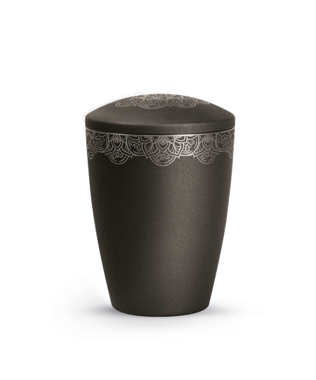 Edition Mandala, velvet schwarz, Mandalamotiv umlaufend und Deckelmotiv