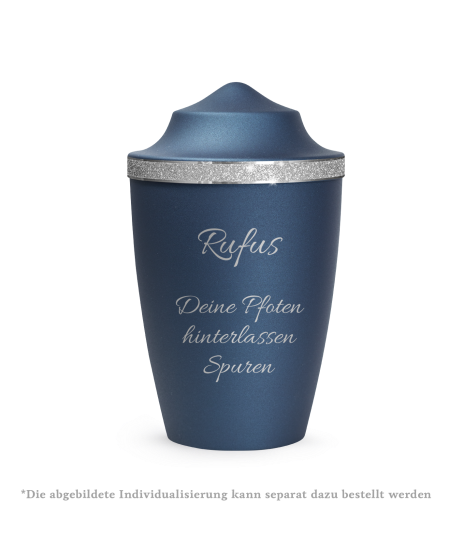 Edition Glamour, velvet navy, Sparkling Glamour Band silber