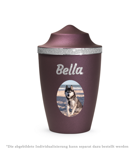 Edition Glamour, velvet berry, Sparkling Glamour Band silber