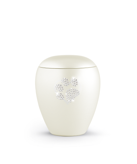 Edition Crystal, perlmutt champagner, Pfote aus Kristallen