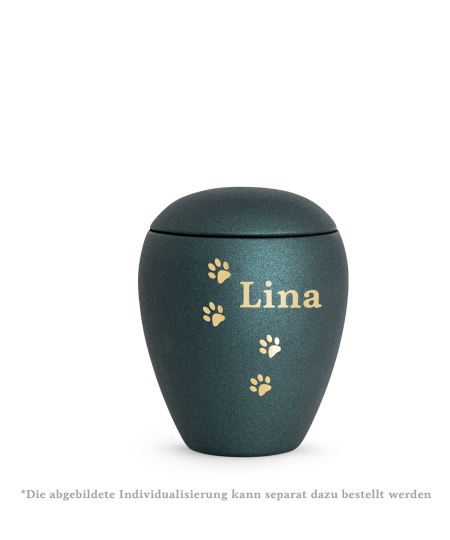 Edition Verona, velvet petrol, viel Pfoten gold gebürstet