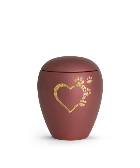 Edition Verona, velvet rubin, Sparklin gStar herz mit Pfoten in gold