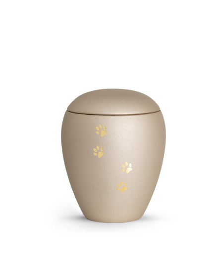 Edition Verona, velvet champagner, vier Pfoten gold gebürstet