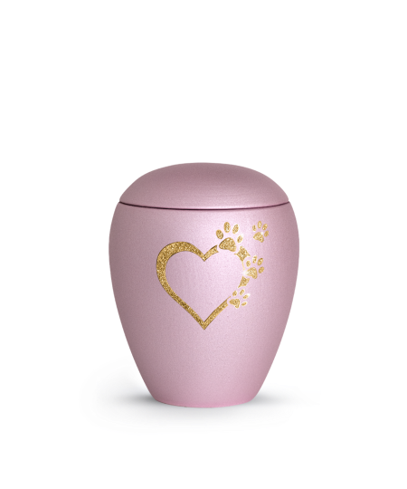 Edition Verona, velvet rosé, Sparkling Star Herz mit Pfoten in gold