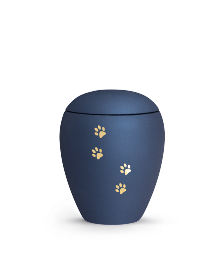 Edition Verona, velvet navy, vier Pfoten gold gebürstet