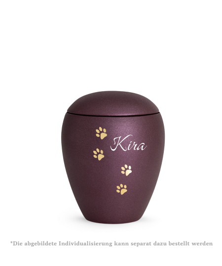 Edition Verona, velvet berry, vier Pfoten gold gebürstet