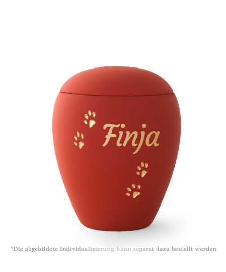 Edition Siena, Samtton rubin, goldene Pfoten vertieft