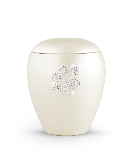 Edition Crystal, perlmutt champagner, Pfote aus Kristallen