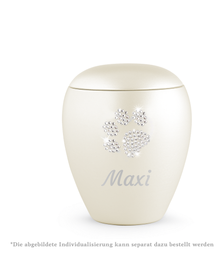 Edition Crystal, perlmutt champagner, Pfote aus Kristallen