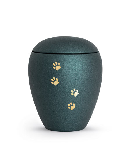 Edition Verona, velvet petrol, viel Pfoten gold gebürstet