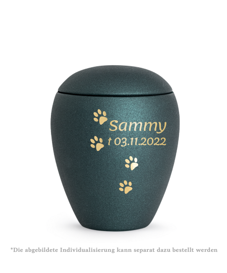 Edition Verona, velvet petrol, viel Pfoten gold gebürstet