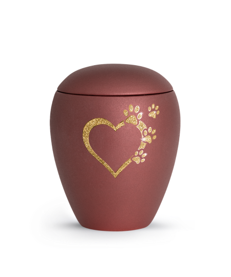 Edition Verona, velvet rubin, Sparklin gStar herz mit Pfoten in gold