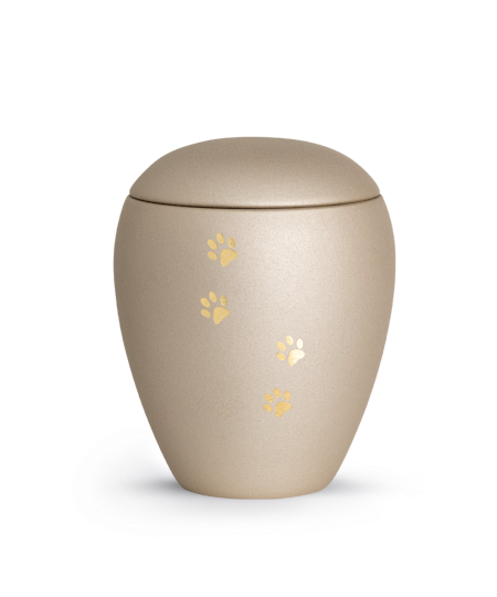 Edition Verona, velvet champagner, vier Pfoten gold gebürstet