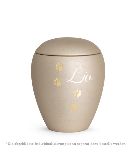 Edition Verona, velvet champagner, vier Pfoten gold gebürstet