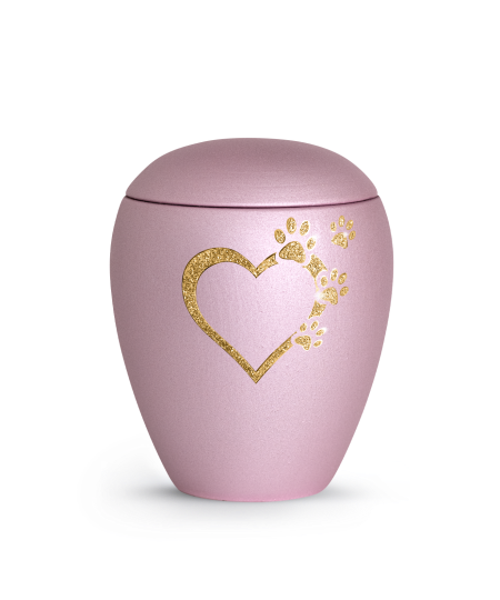 Edition Verona, velvet rosé, Sparkling Star Herz mit Pfoten in gold