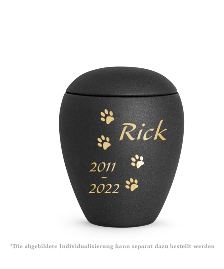 Edition Verona, velvet schwarz, vier Pfoten gold gebürstet