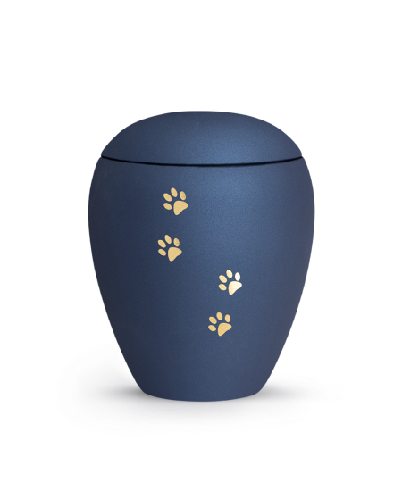 Edition Verona, velvet navy, vier Pfoten gold gebürstet