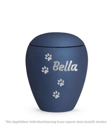 Edition Verona, velvet navy, vier Pfoten gold gebürstet