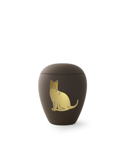 Edition Siena, Samtton Café, goldenes Katzenmotiv