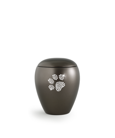 Edition Crystal, perlmutt chocolat, Pfote aus Kristallen