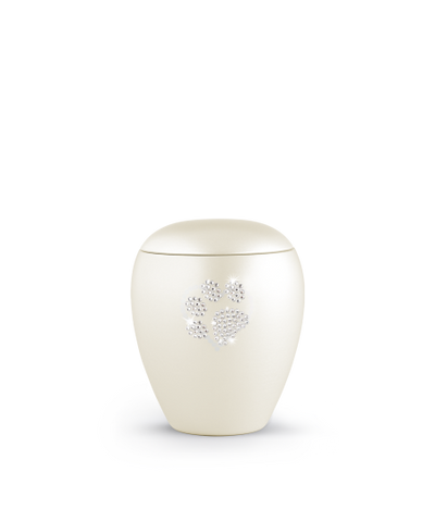 Edition Crystal, perlmutt champagner, Pfote aus Kristallen