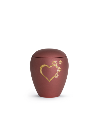 Edition Verona, velvet rubin, Sparklin gStar herz mit Pfoten in gold