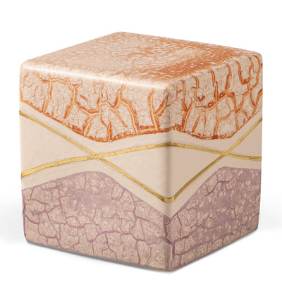 Keramikwürfel mit Goldverzierung
